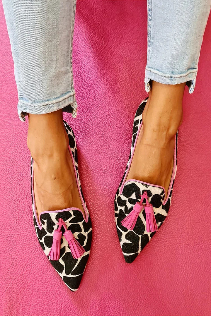 Nala | Leopard Fringe Flats