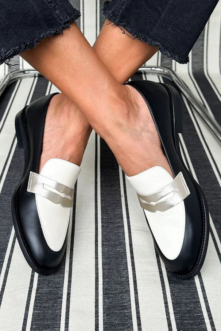 Willow | Two-Tone Monochrome Loafers