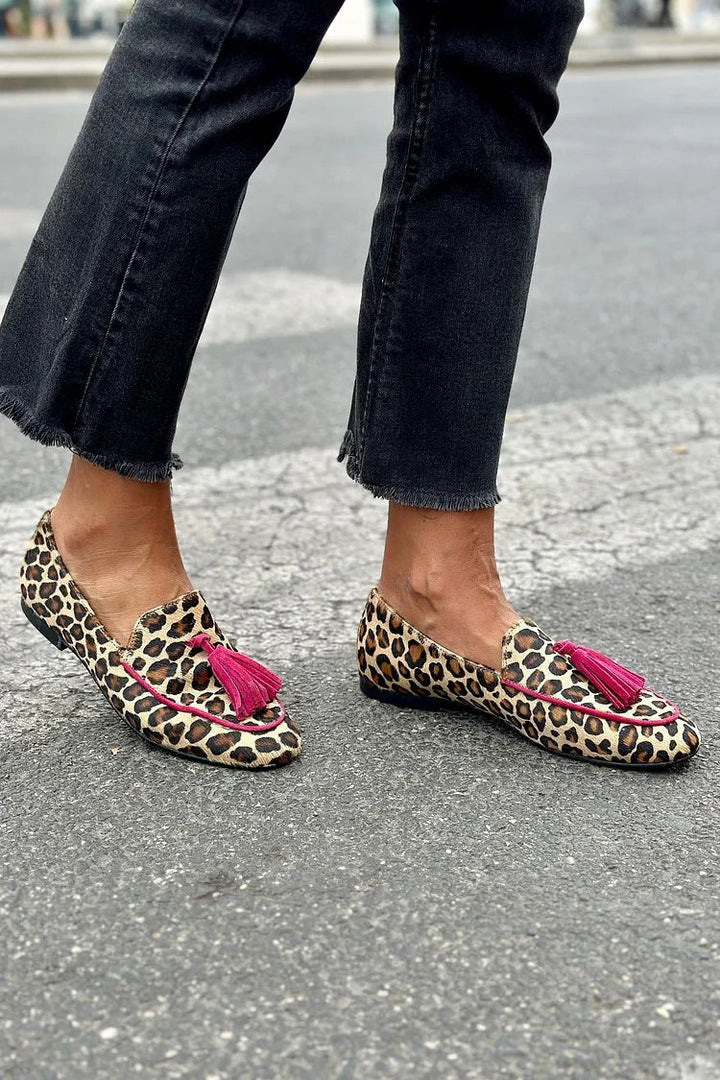 Rosalie | Leopard Pointed Toe Flats