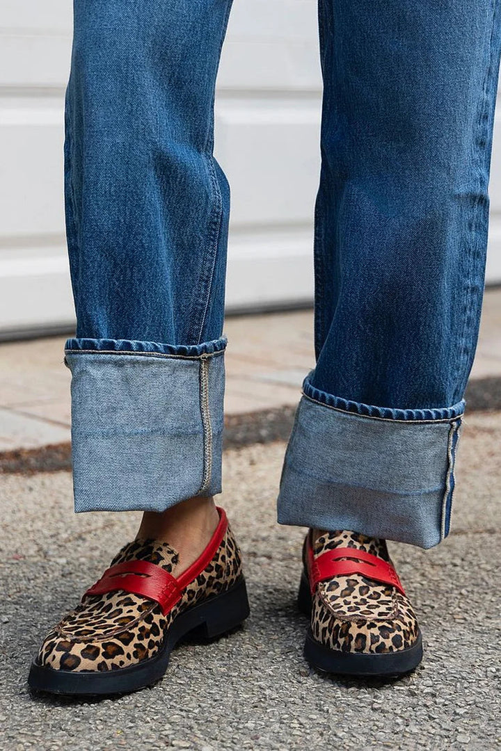 Roxie | Leopard Bow Loafers