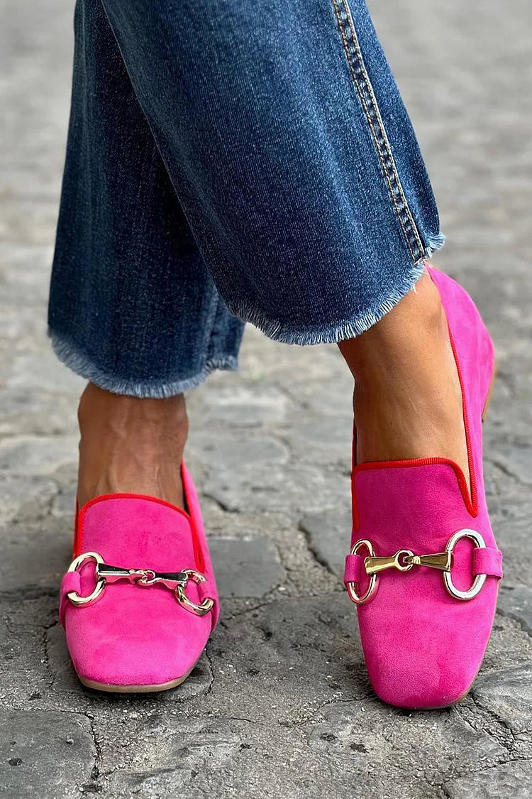 Helena | Fuchsia Snaffle Loafers