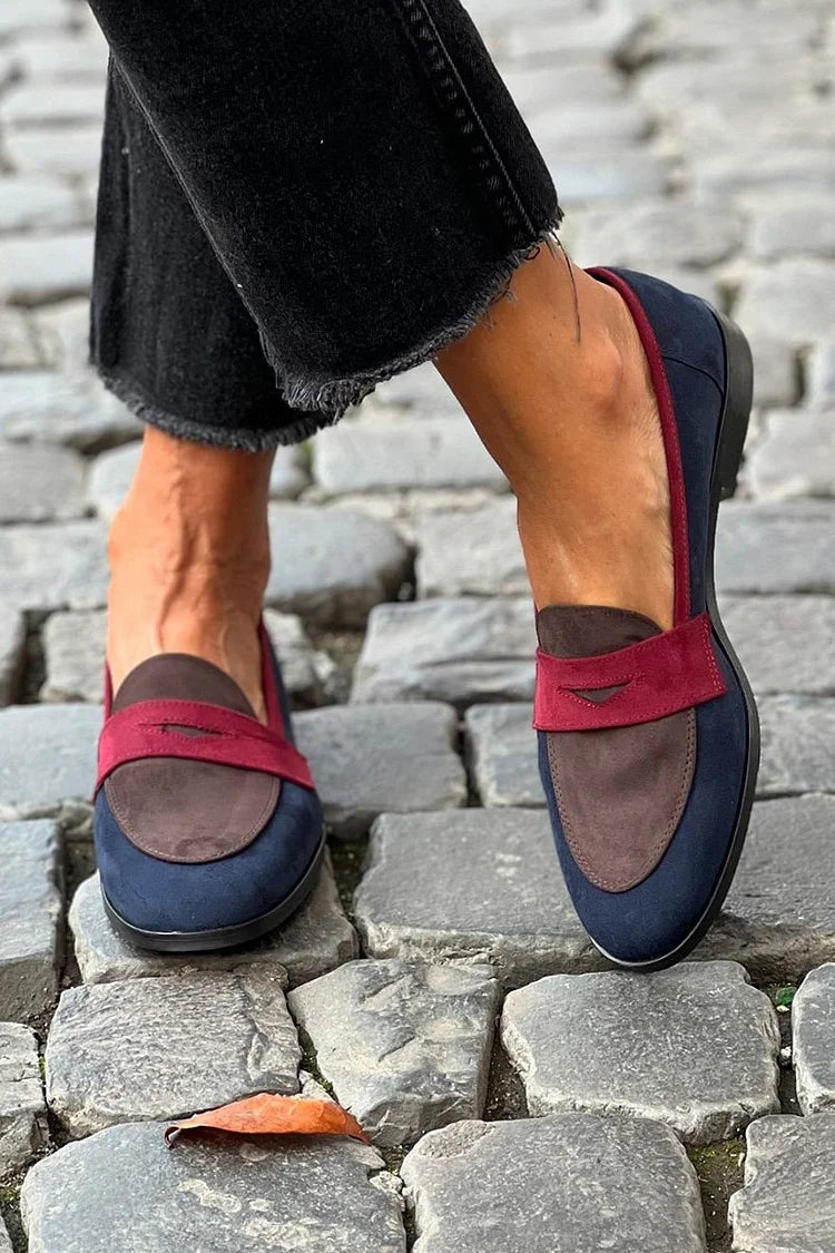 Sylvie | Two-Tone Driving Loafers