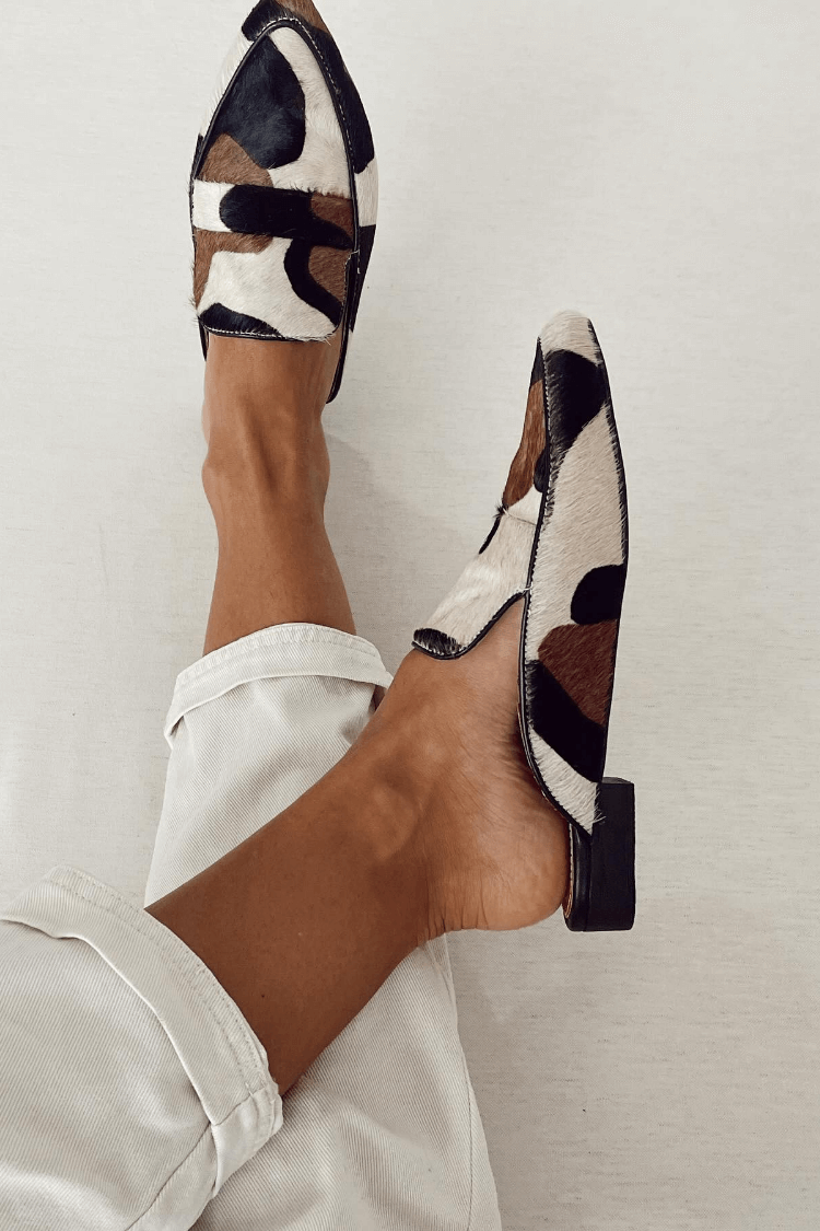Rory | Calf Hair Print Loafers