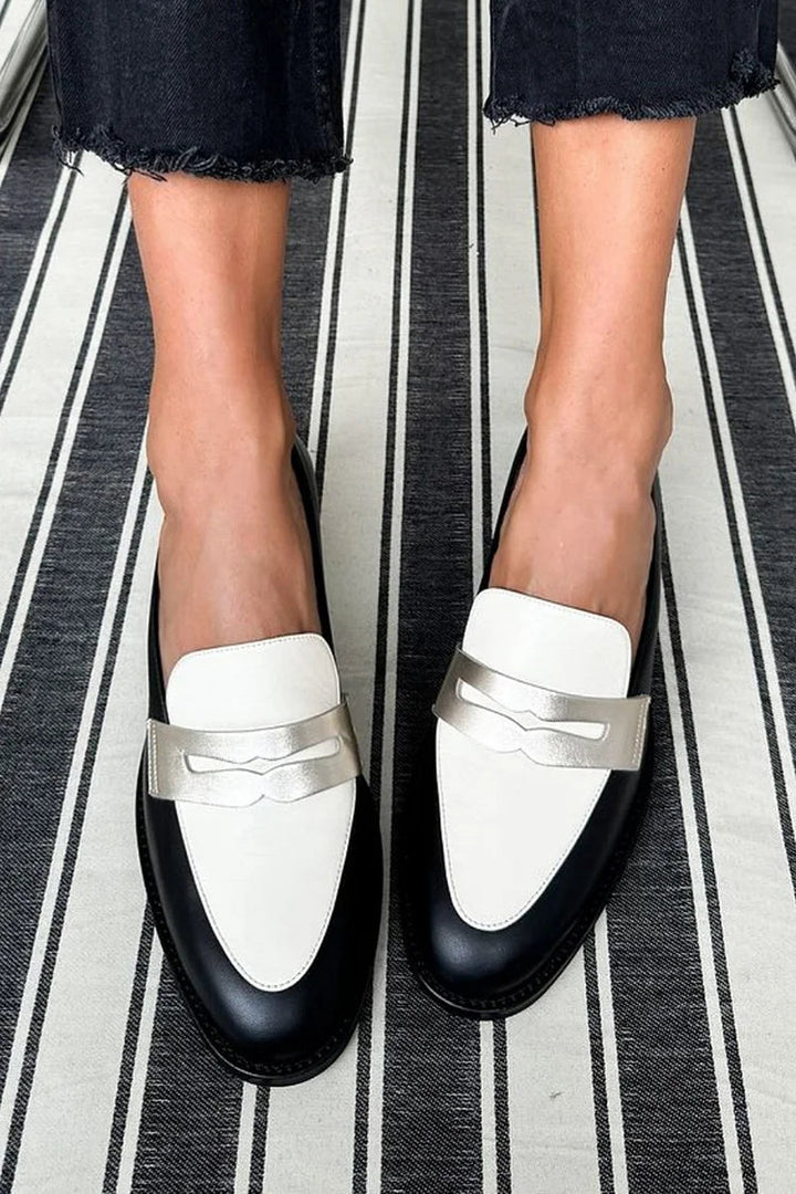 Willow | Two-Tone Monochrome Loafers