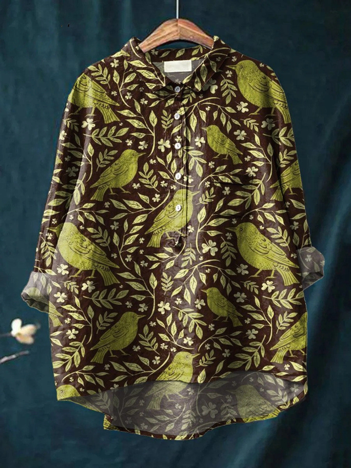 Rose | Casual Vintage-Style T-Shirt with Floral Pattern