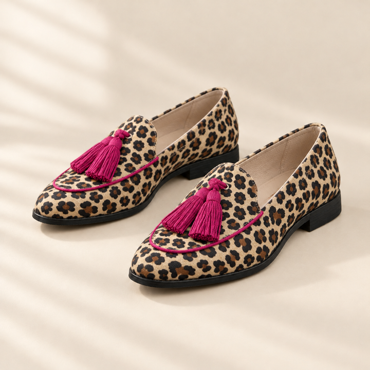 Rosalie | Leopard Pointed Toe Flats