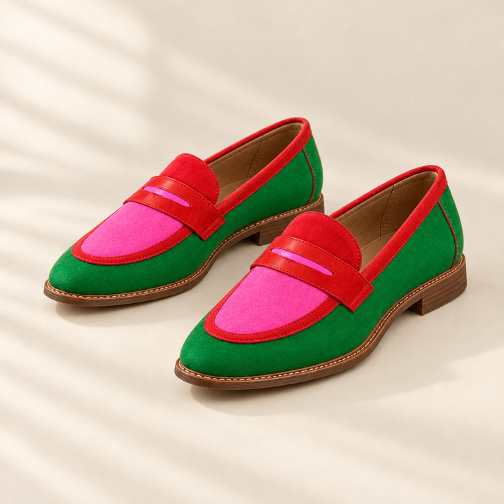 Tessa | Colour-Block Loafers