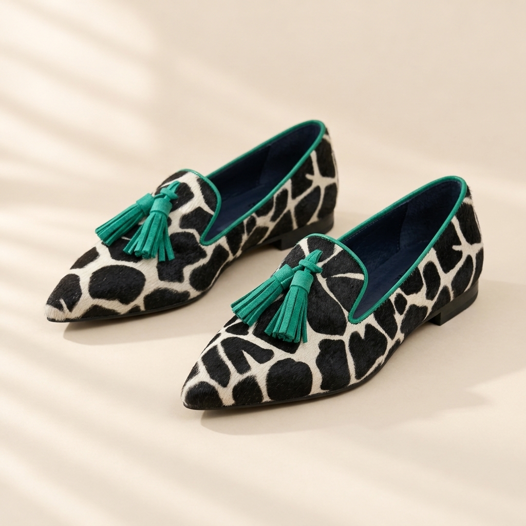 Nala | Leopard Fringe Flats