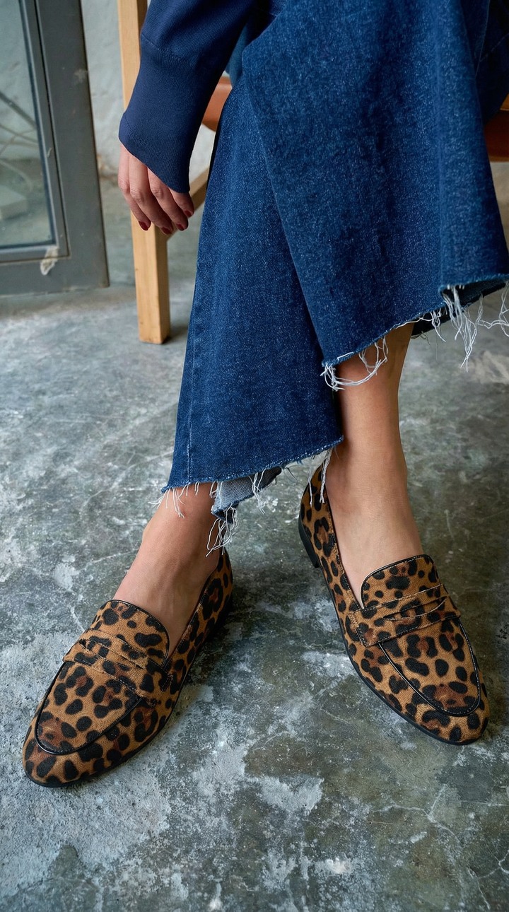 Azariah | Leopard Pointed Flats