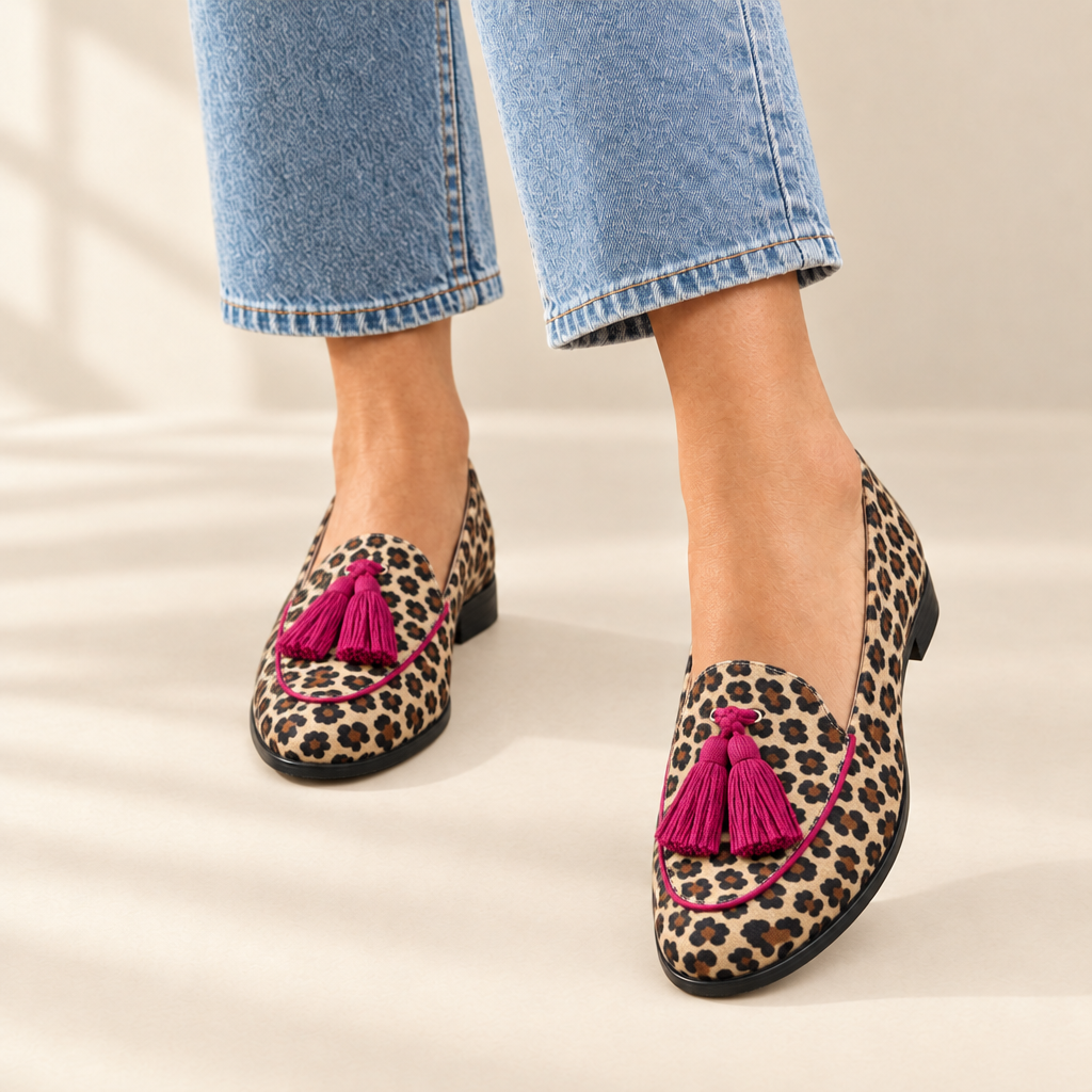 Rosalie | Leopard Pointed Toe Flats