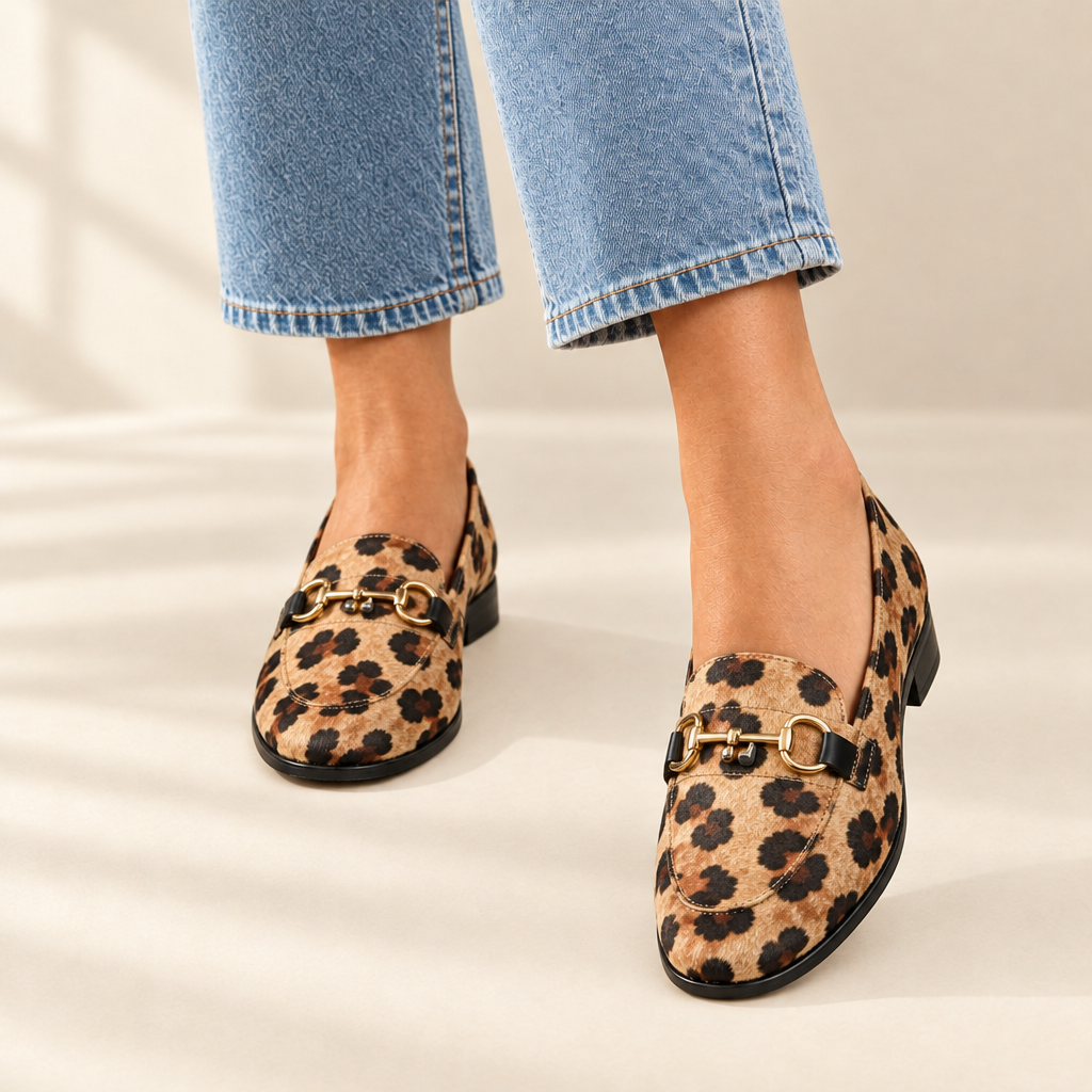 Eloise | Savannah Print Flats – Lily London