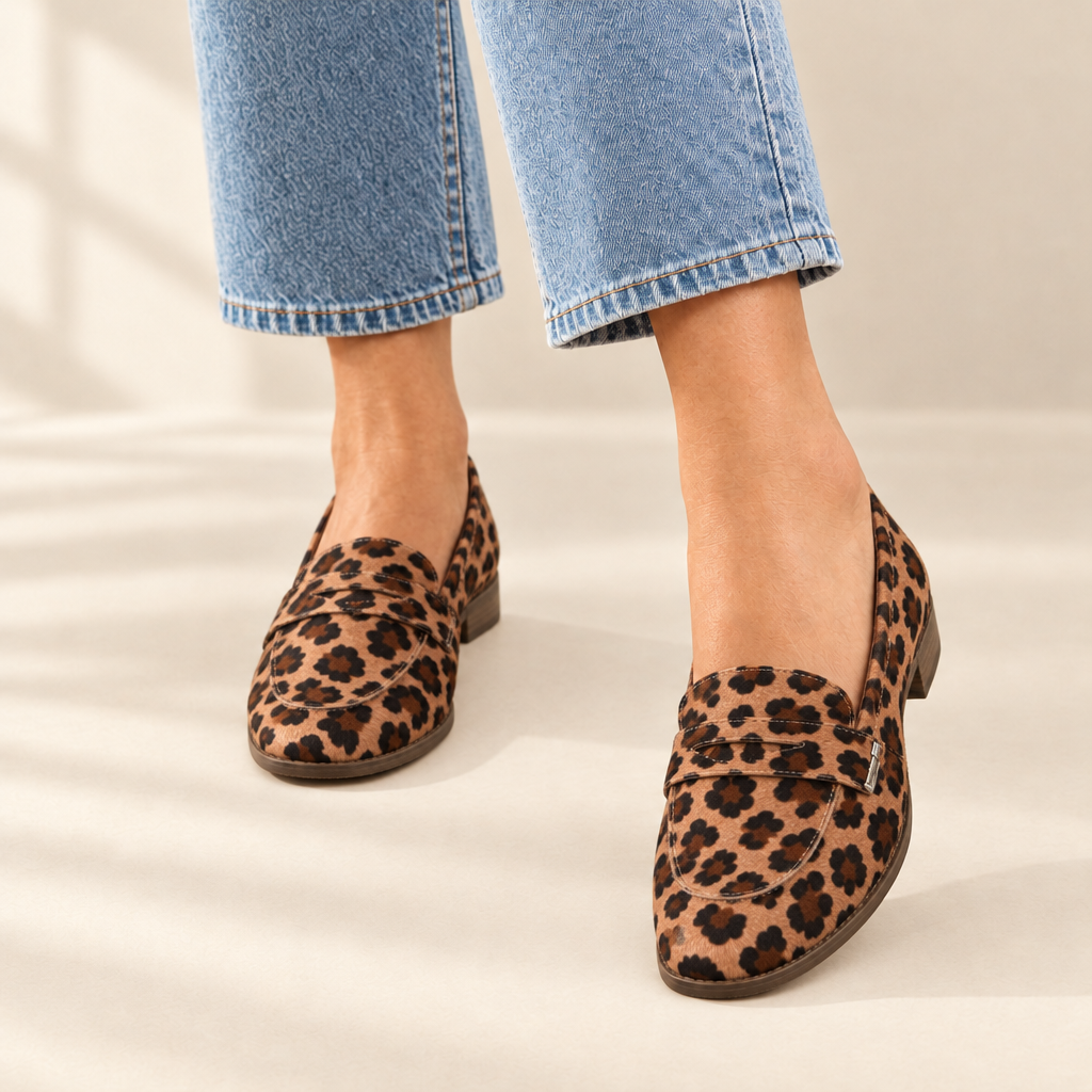 Virelle | Leopard Calf Hair Mules