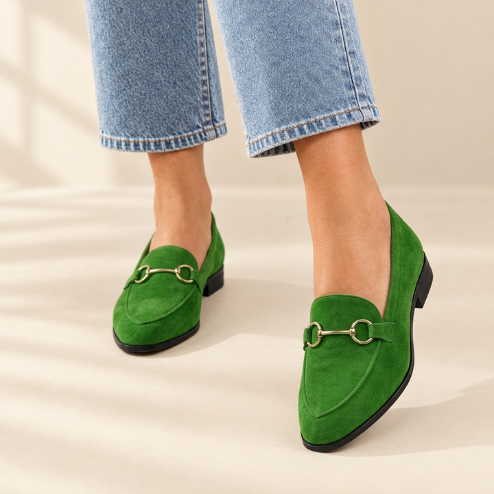 Juliet | Suede Snaffle Loafers