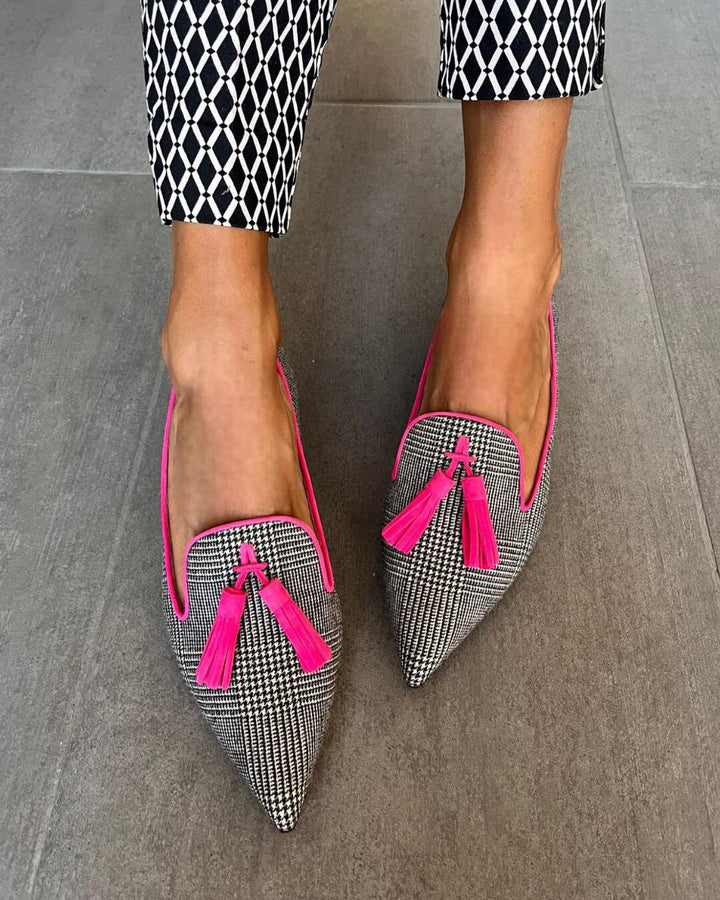 Betty | Pointed Flats with Bow