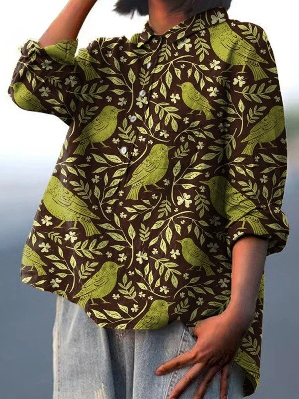 Rose | Casual Vintage-Style T-Shirt with Floral Pattern