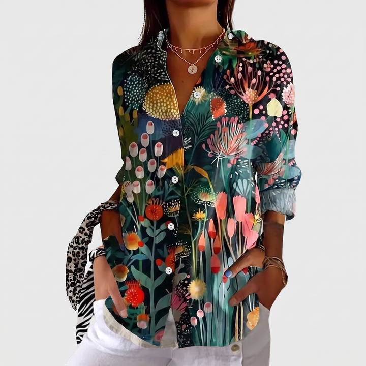 Shielo | Blouse with Abstract Pattern