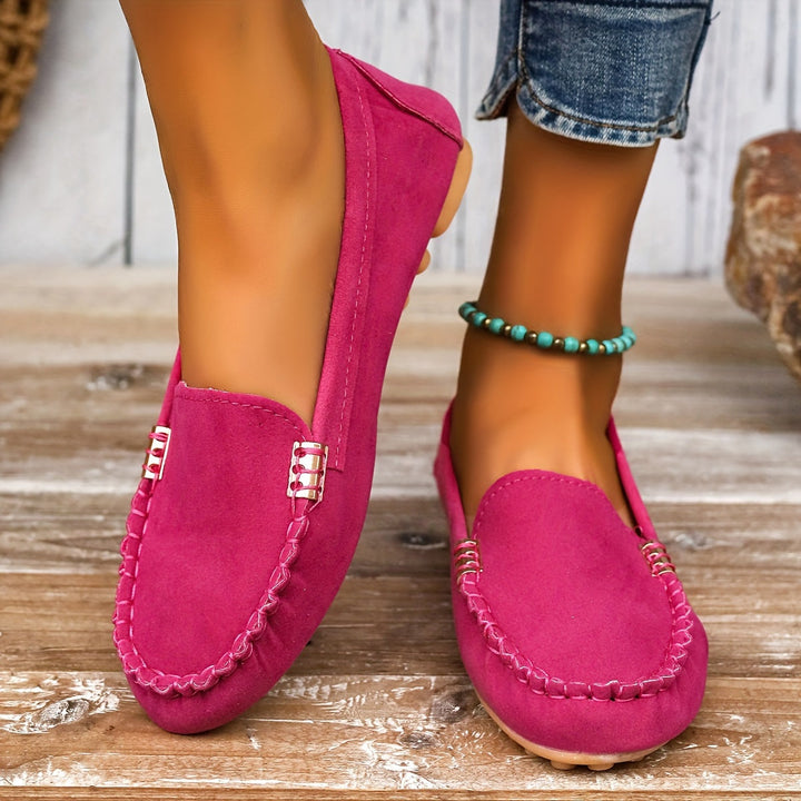 Linda | Suede Driving Loafers