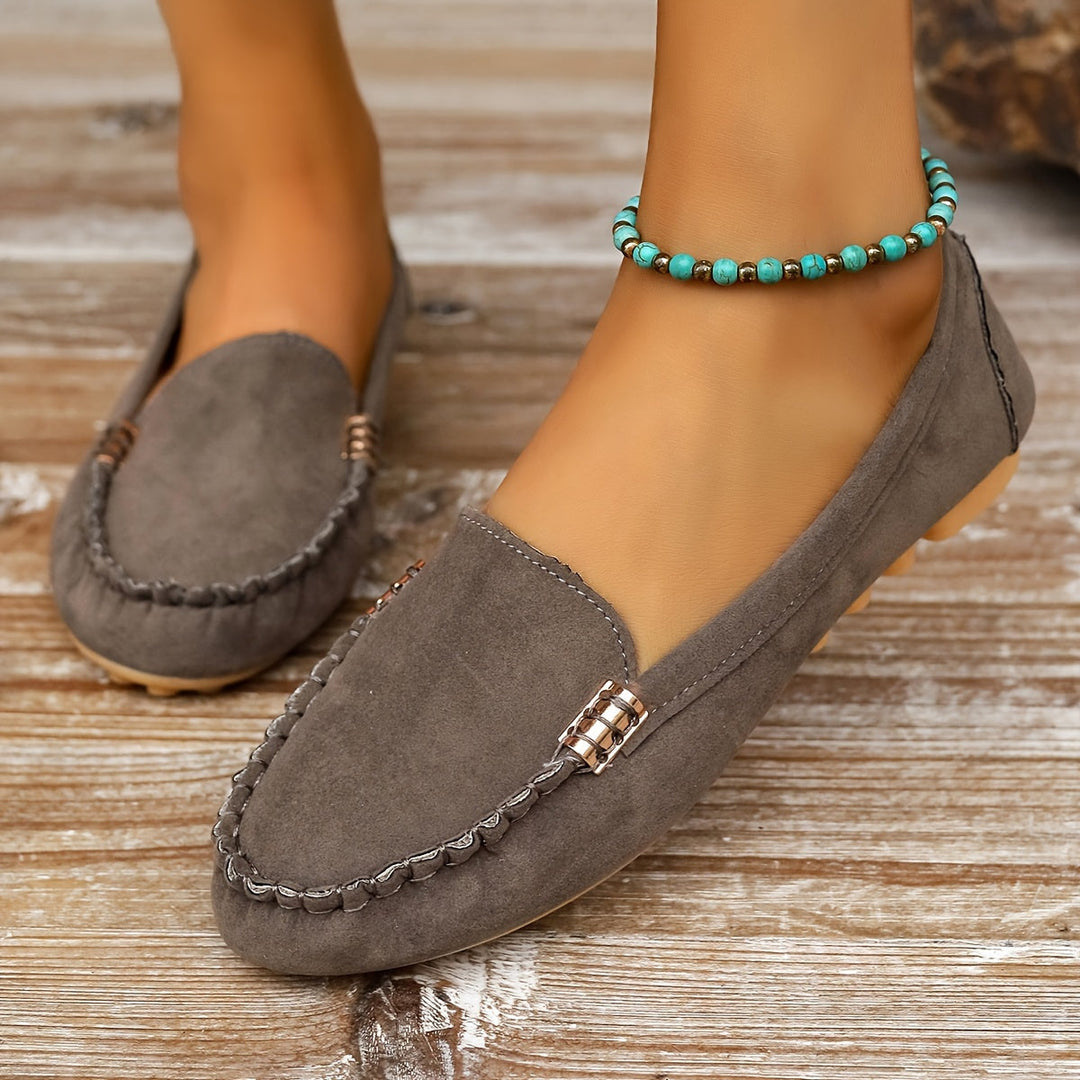 Linda | Suede Driving Loafers