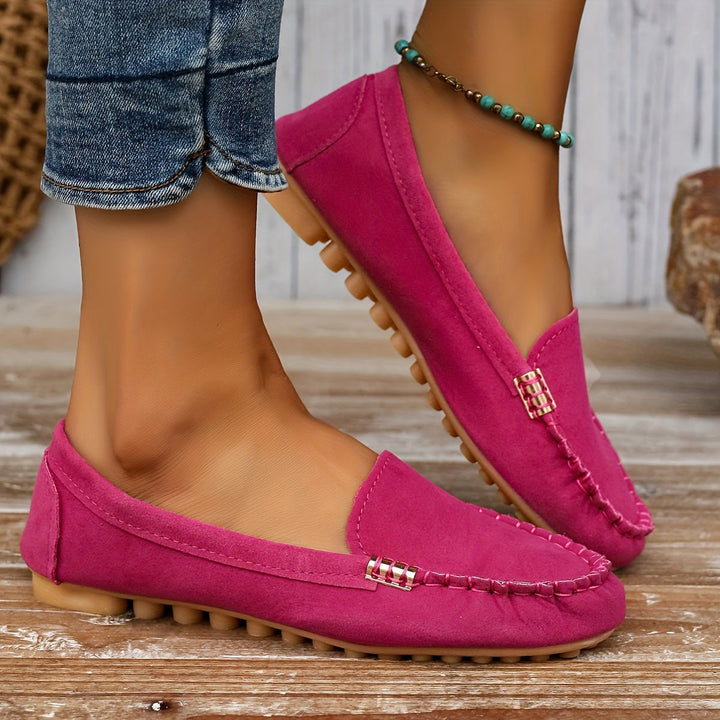 Linda | Suede Driving Loafers
