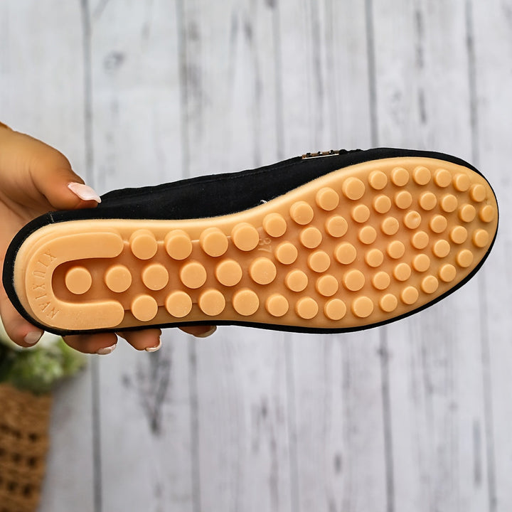 Linda | Suede Driving Loafers