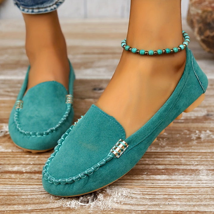 Linda | Suede Driving Loafers