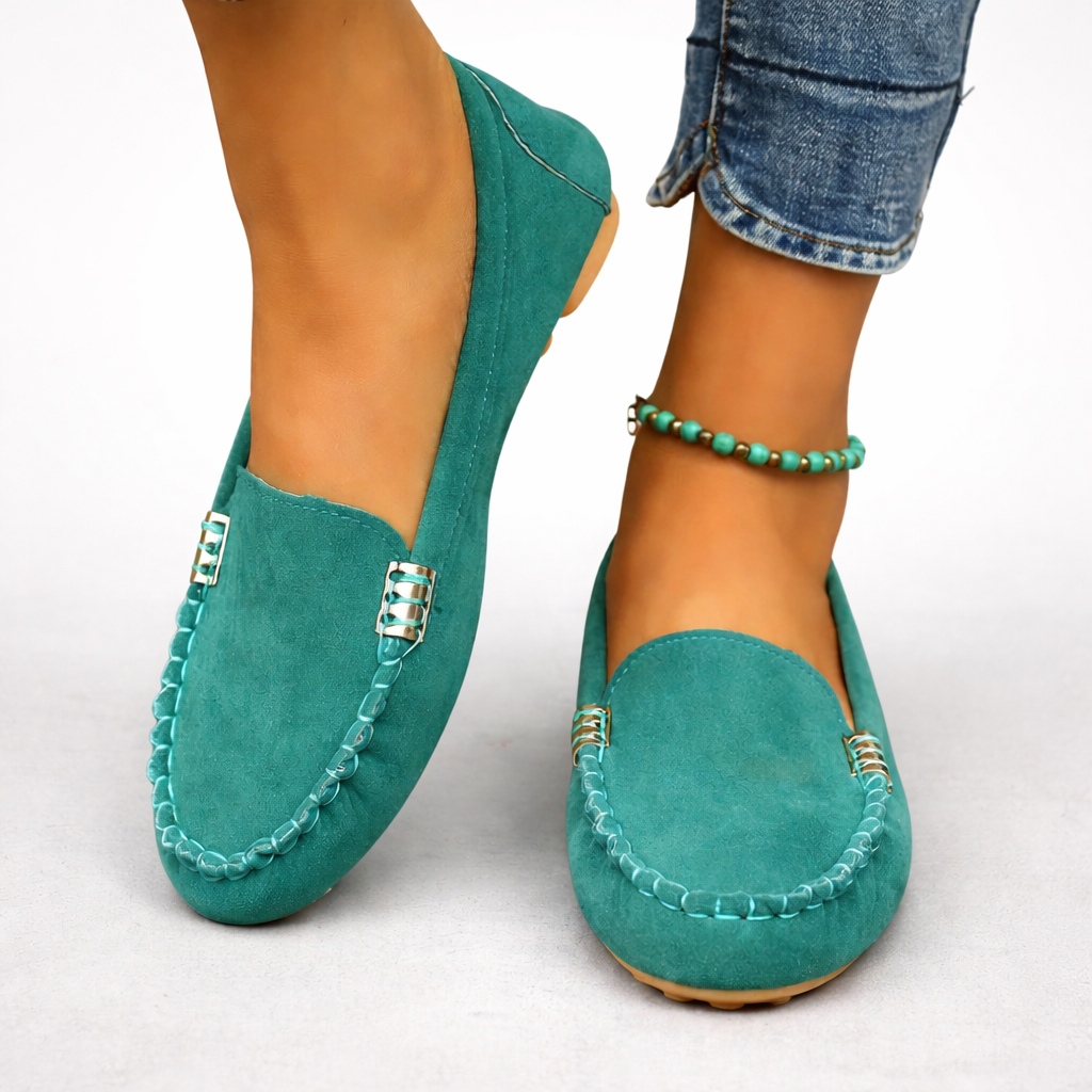 Linda | Suede Driving Loafers