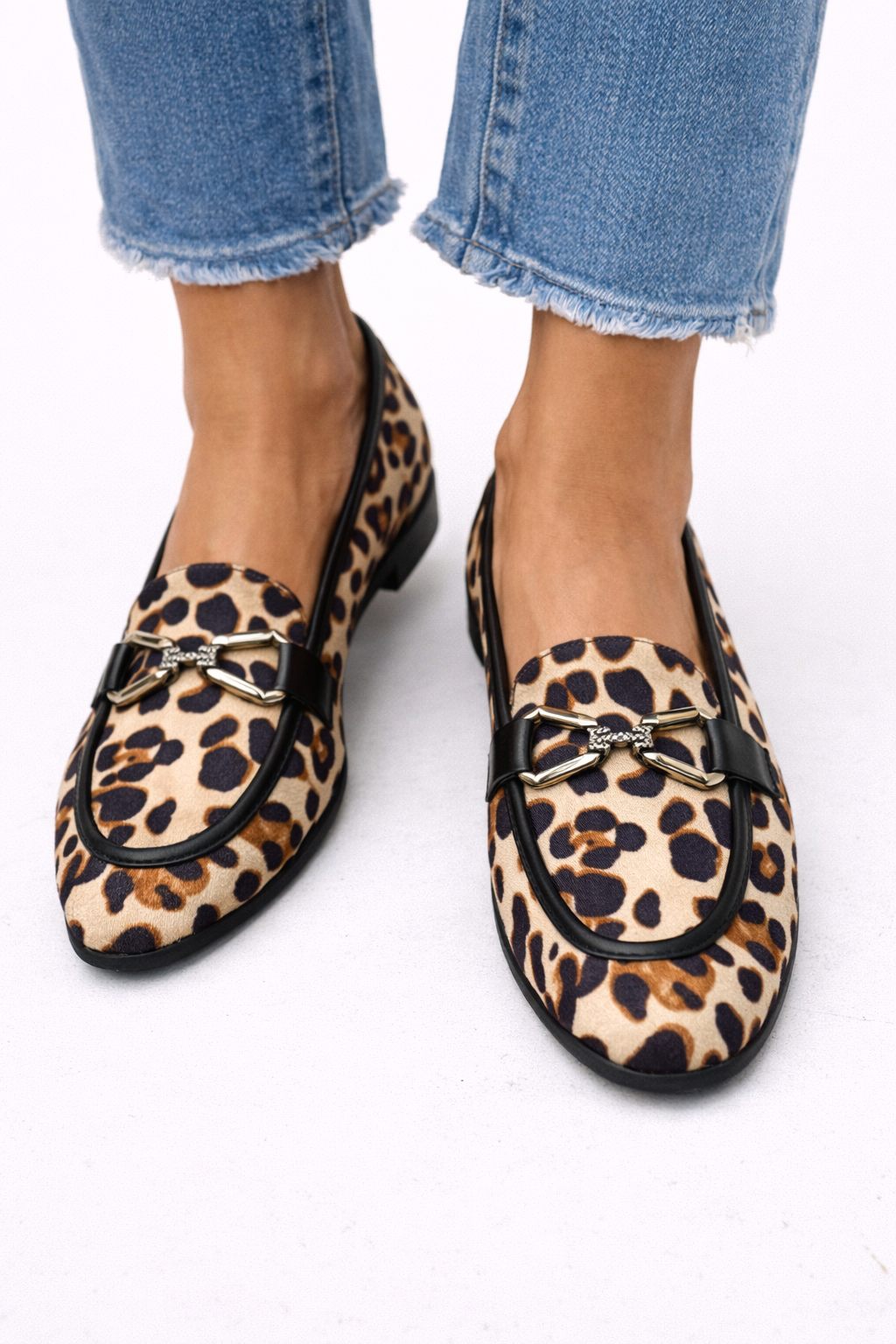 Geneva | Leopard Calf Hair Loafers