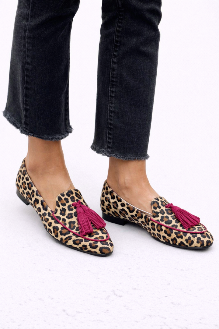 Rosalie | Leopard Pointed Toe Flats