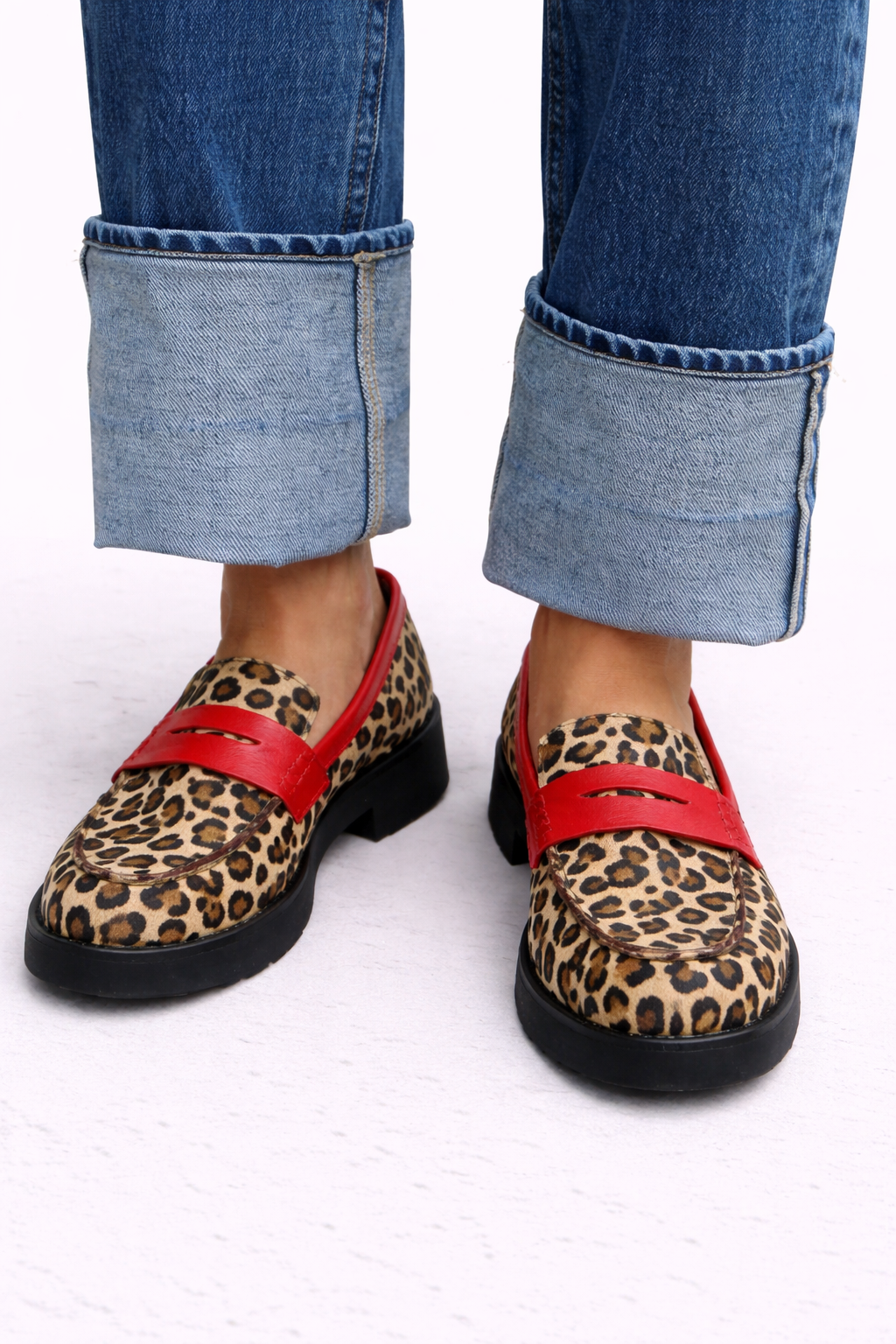 Roxie | Leopard Bow Loafers