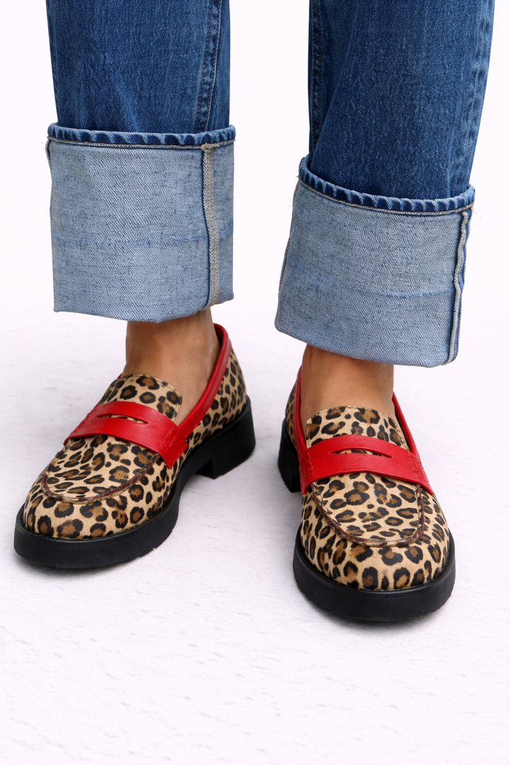 Roxie | Leopard Bow Loafers