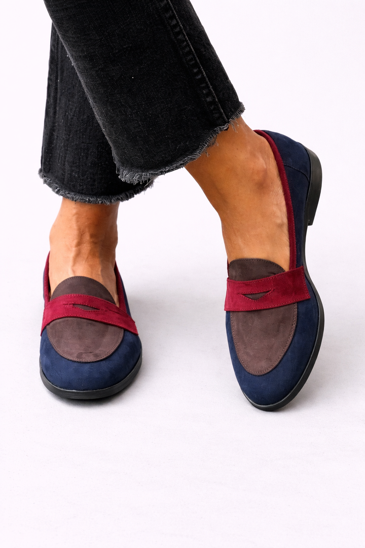 Sylvie | Two-Tone Driving Loafers