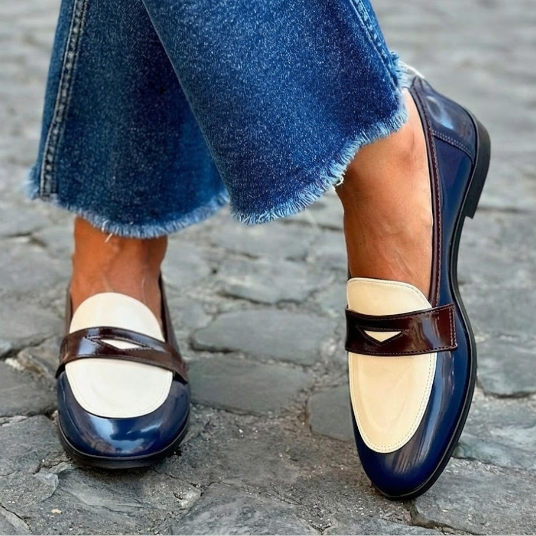 Tilly | Contrast Trim Loafers