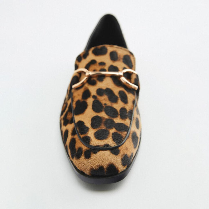 Adrianna | Leopard Snaffle Loafers