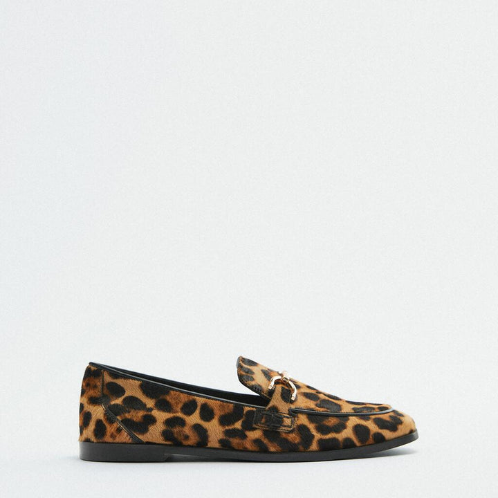 Adrianna | Leopard Snaffle Loafers