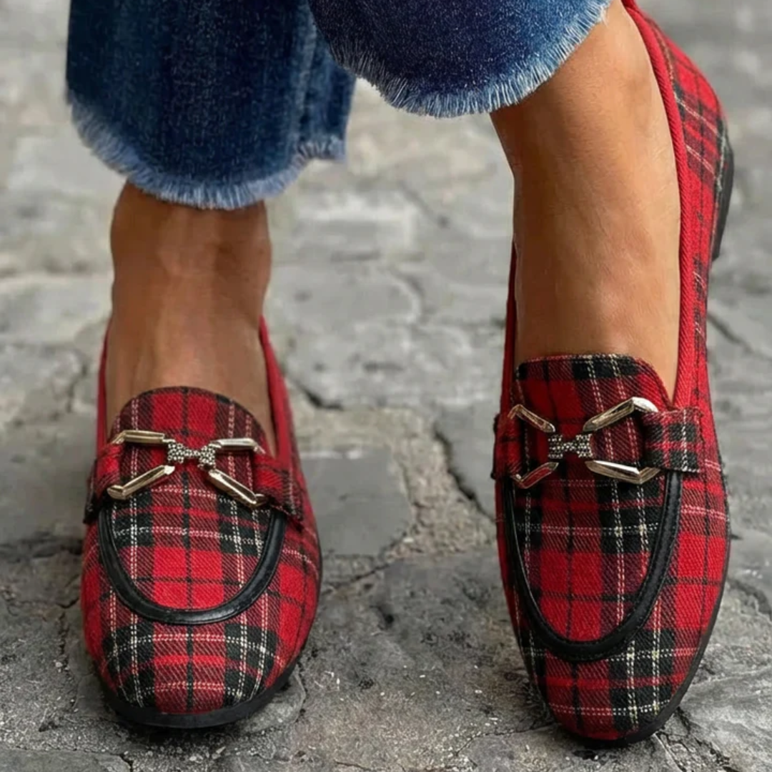 Rowan | Tartan Snaffle Loafers