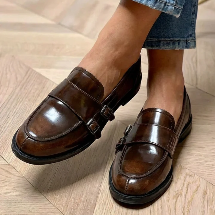 Maevie | Classic Brown Loafers