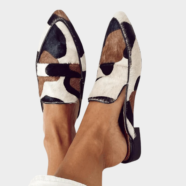 Rory | Calf Hair Print Loafers