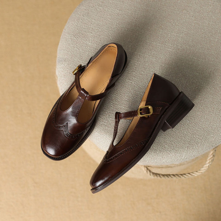 Amelia | Classic Women's T-Bar Shoes