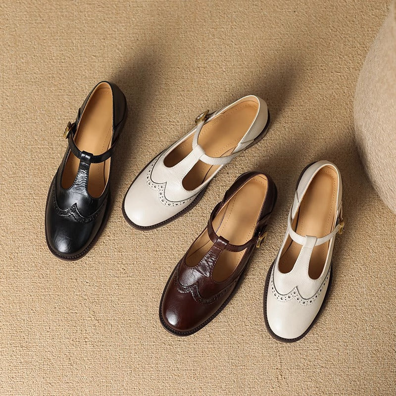Amelia | Classic Women's T-Bar Shoes