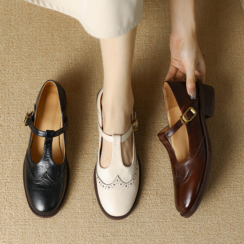 Amelia | Classic Women's T-Bar Shoes