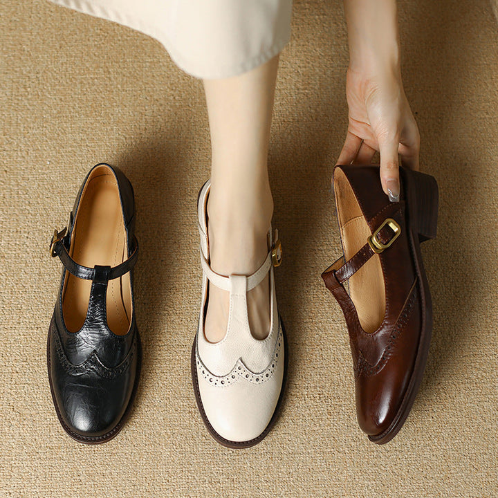 Amelia | Classic Women's T-Bar Shoes