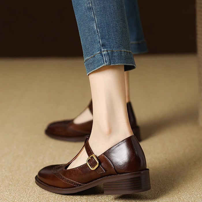 Amelia | Classic Women's T-Bar Shoes