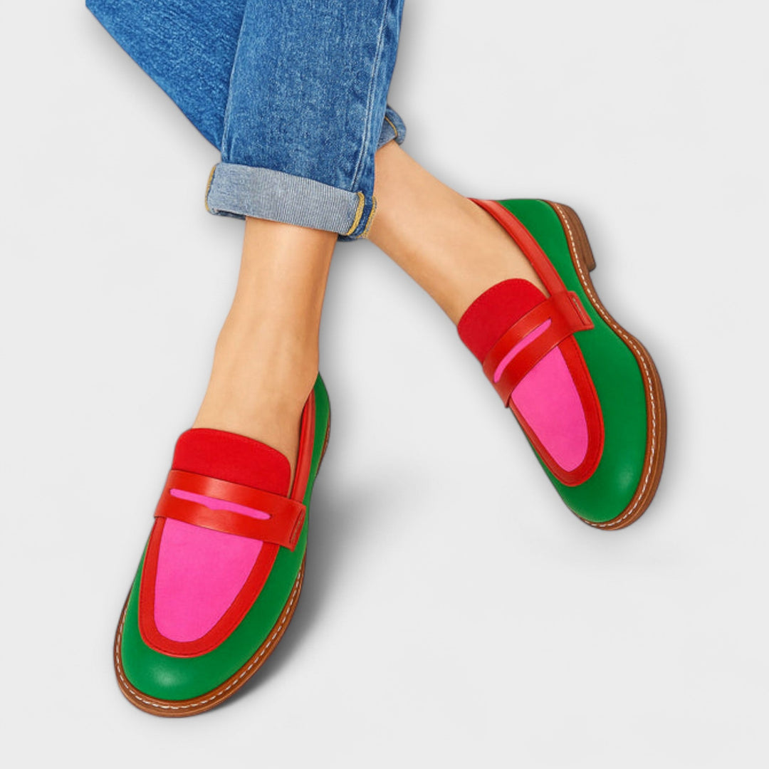 Tessa | Colour-Block Loafers