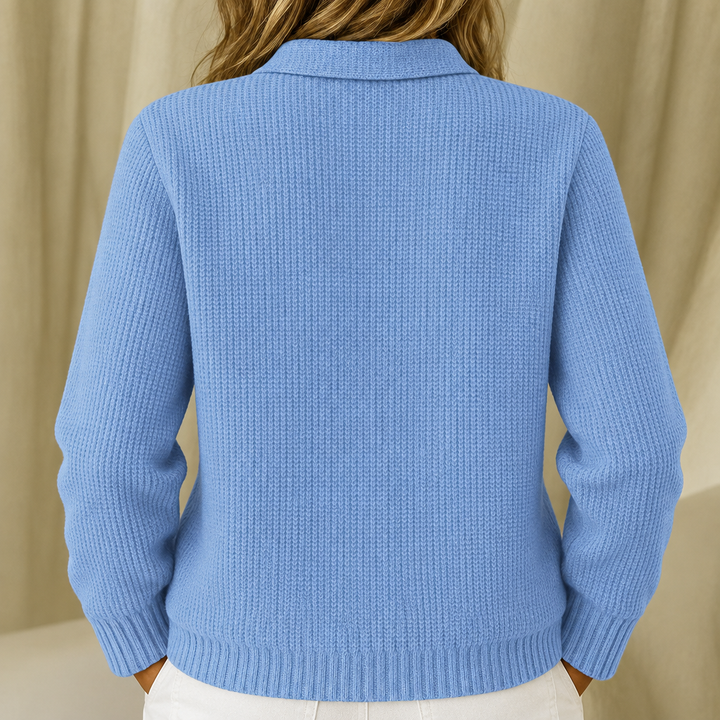 Caitlin | Structured knitted jacket with Buttons