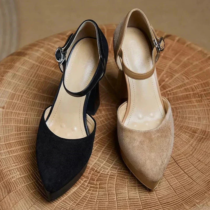 Constance | Elegant Court Shoes with Ankle Strap