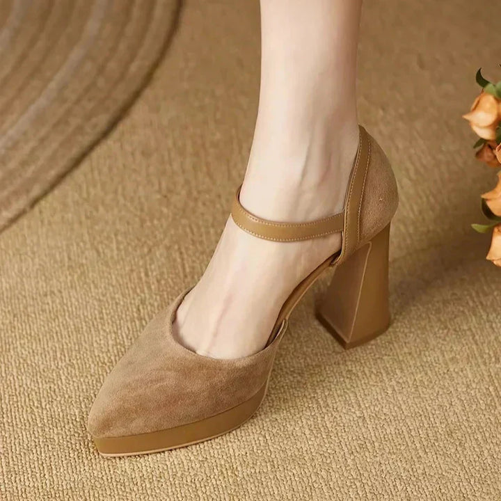 Constance | Elegant Court Shoes with Ankle Strap