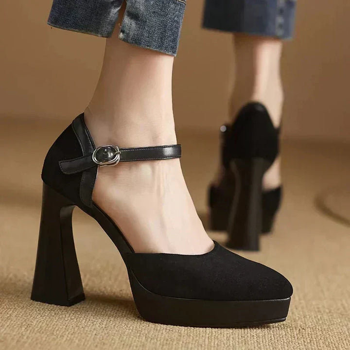 Constance | Elegant Court Shoes with Ankle Strap