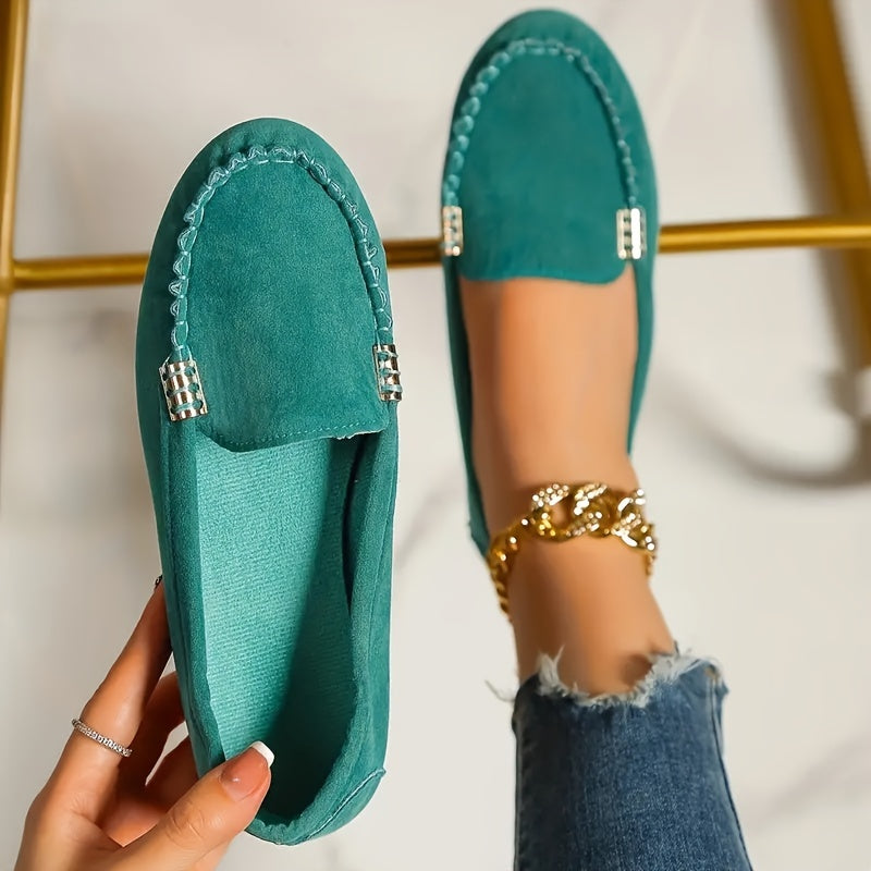 Linda | Suede Driving Loafers