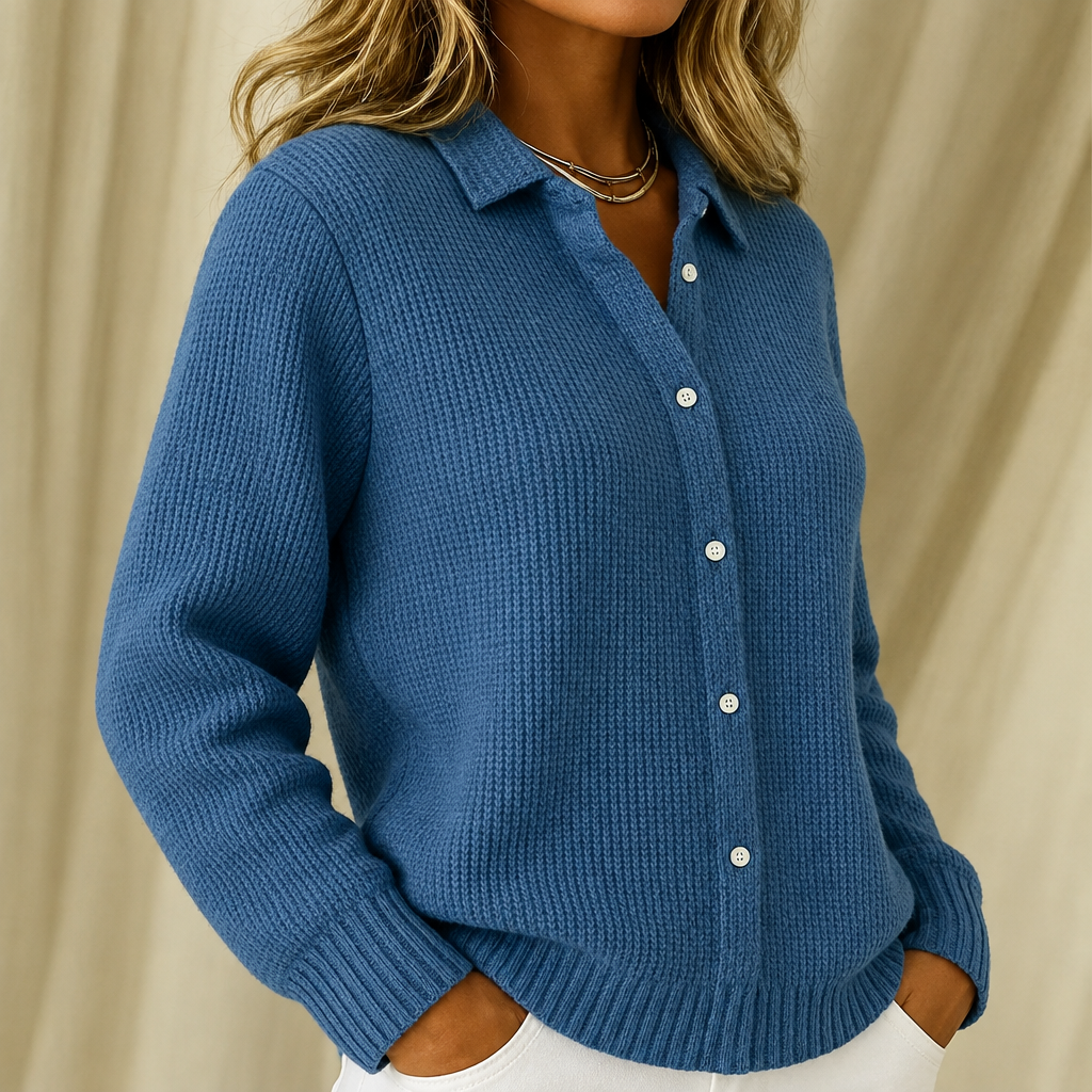 Katrina | Structured knitted jacket with Buttons