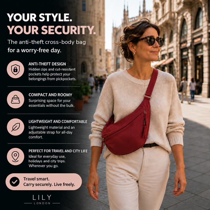 Audrey | Burgundy Shoulder Bag